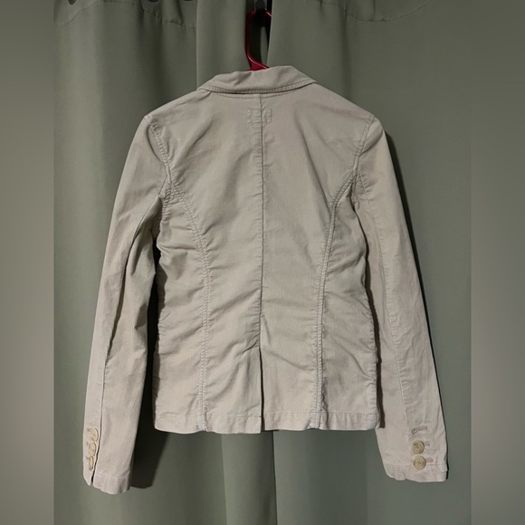 American Eagle Outfitters Beige/Khaki Button Up Blazer-Women’s Sz Medium Stretch - Picture 2 of 13